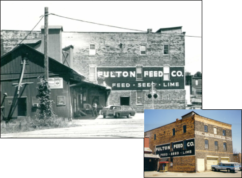 The Fulton Feedmill would be an iconic site for the town into the early 2000's